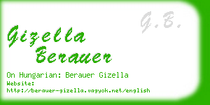 gizella berauer business card